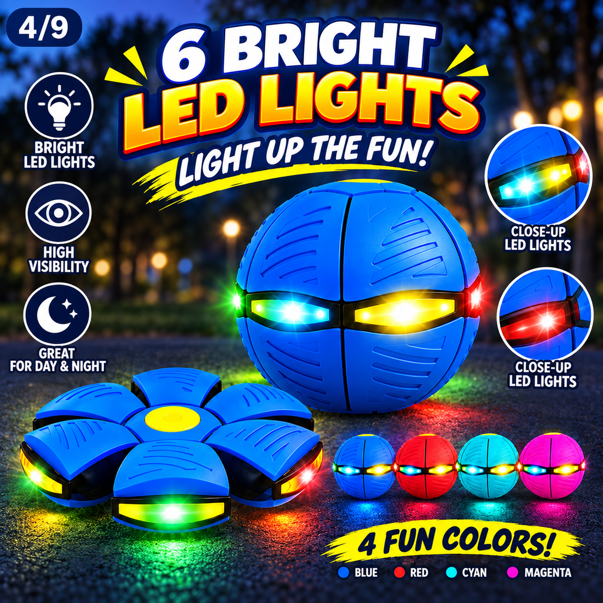 Transforming Flying Disc Ball – Throw, Catch & Transform Kids Toy
