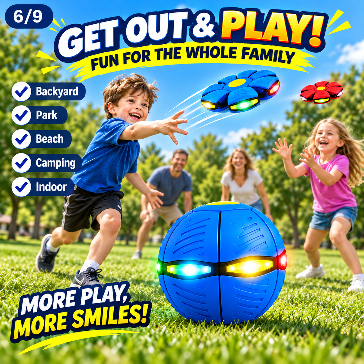 Transforming Flying Disc Ball – Throw, Catch & Transform Kids Toy