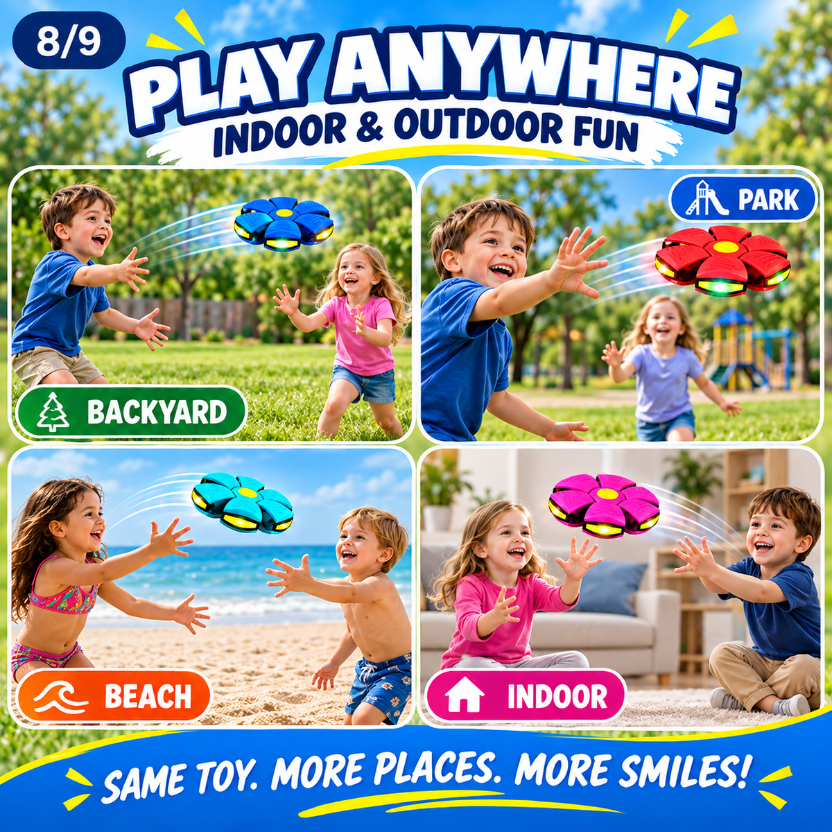 Transforming Flying Disc Ball – Throw, Catch & Transform Kids Toy